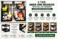 2-Tier Under-Sink Organizer with Pull-Out Drawers