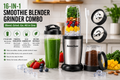 Savorfuze 16-in-1 Smoothie Blender & Grinder Combo